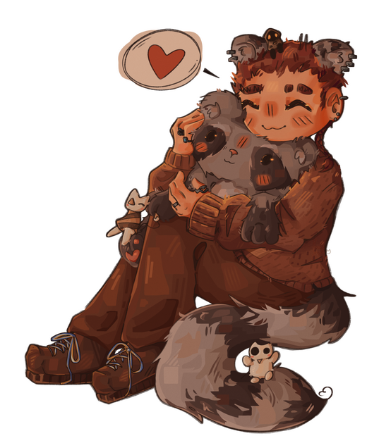 Fullbody Persona+Raccoon